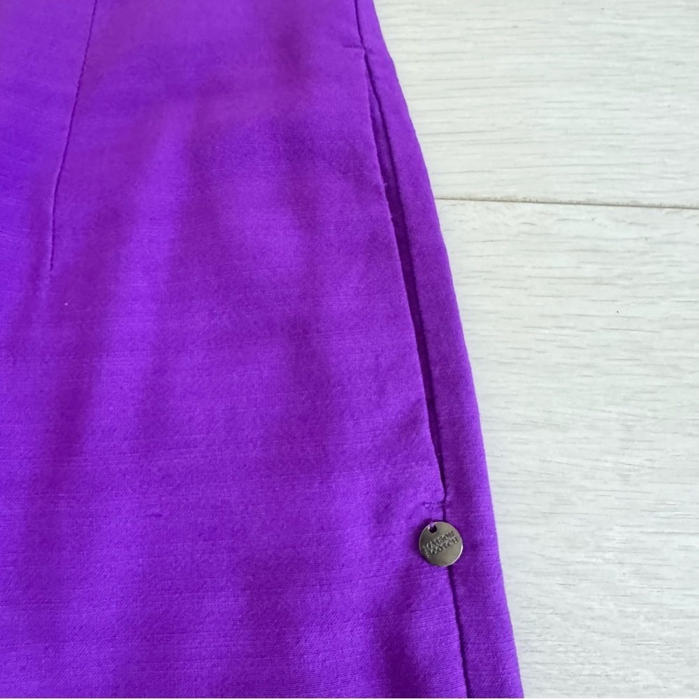 Maison Scotch Para Dise Violet Clean Cut Smart Airy High Waisted Shorts Sz XS - Picture 4 of 11